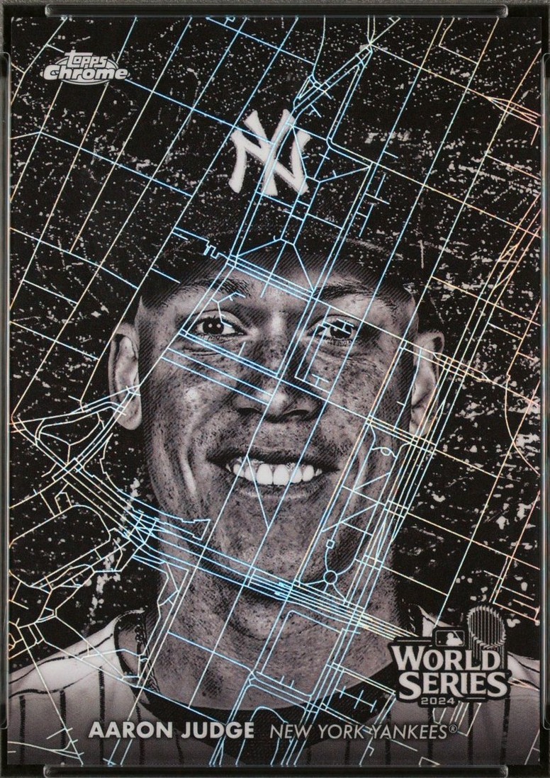 Aaron Judge 2025 Topps Chrome Baseball World Series at Night WSN-6, sourced card photograph