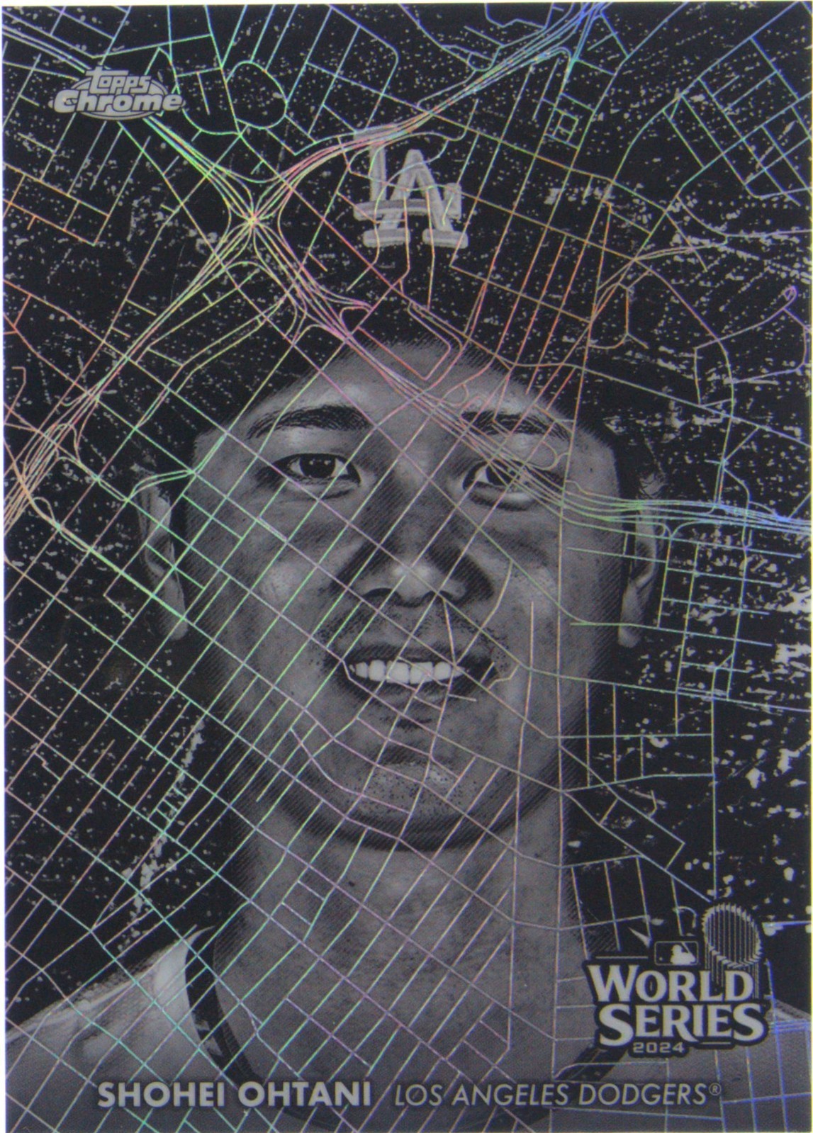 Shohei Ohtani 2025 Topps Chrome Baseball World Series at Night WSN-2, sourced card photograph