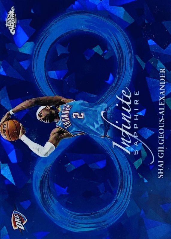 Shai Gilgeous-Alexander · Infinite Sapphire IS-6 · exact card photograph