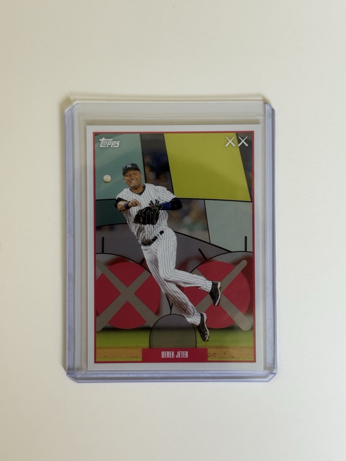 Derek Jeter 2026 Topps MLB x KAWS Creation KC-8 standard unnumbered insert