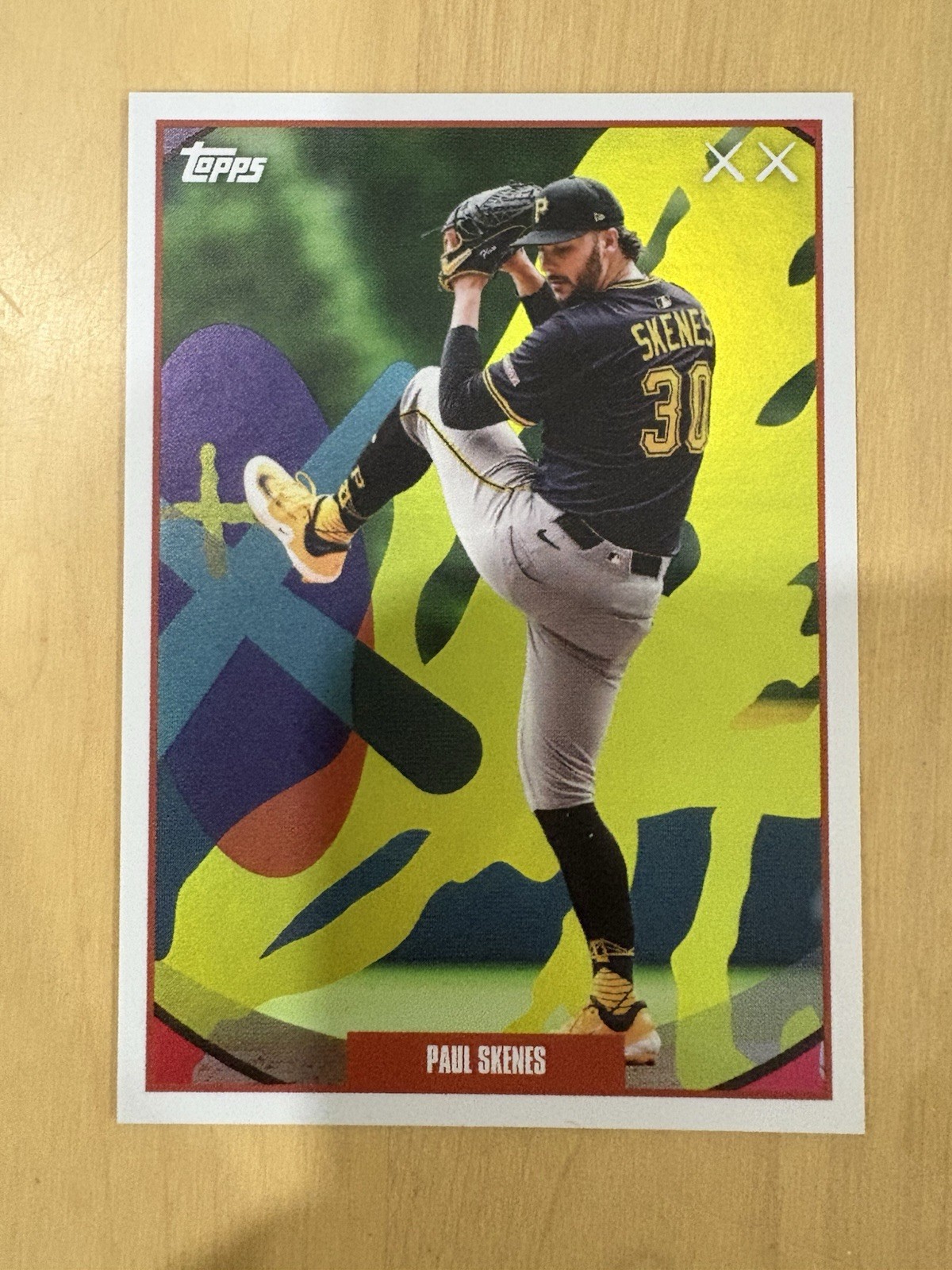 Paul Skenes 2026 Topps MLB x KAWS Creation KC-4 standard unnumbered insert