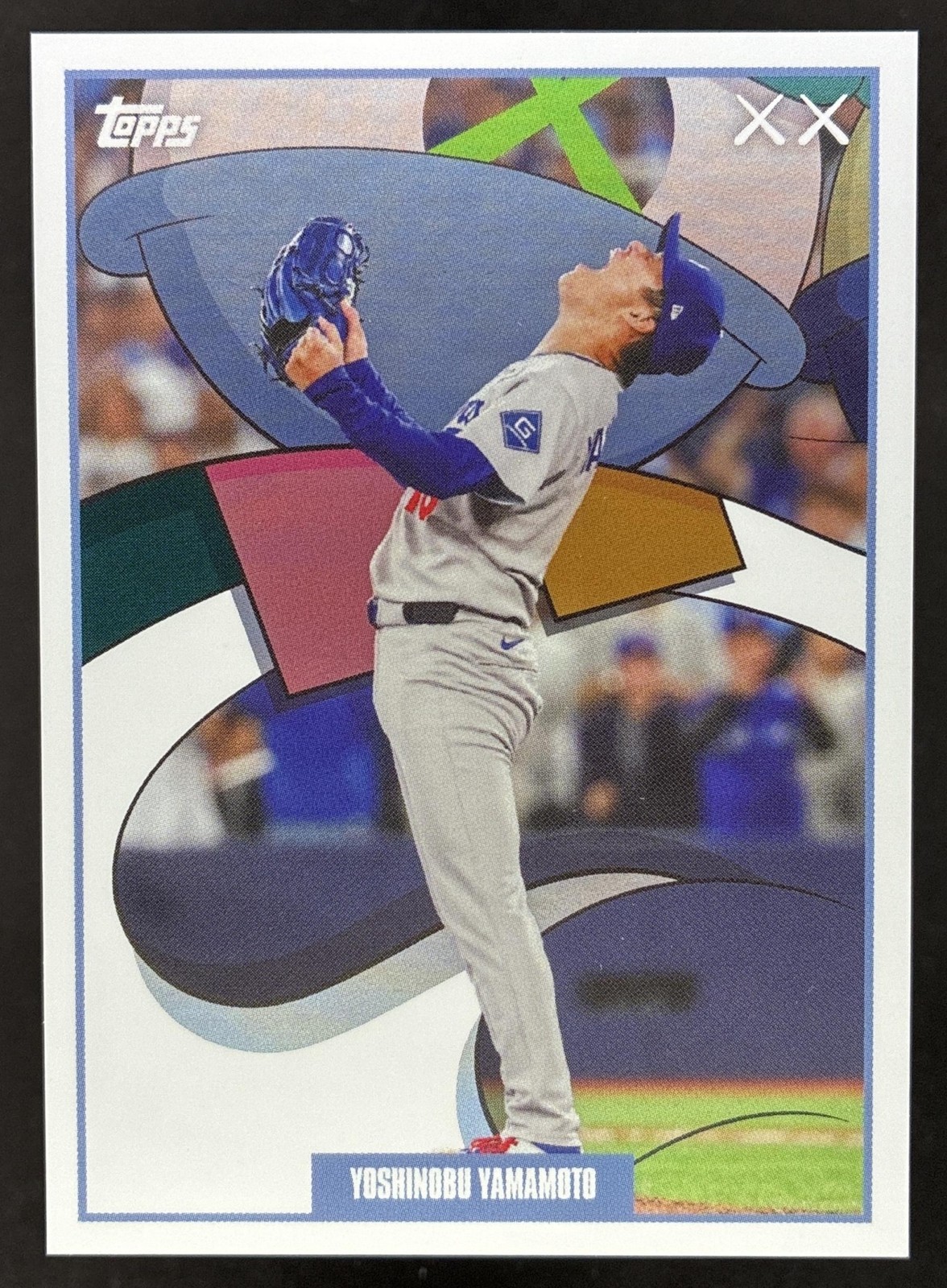 Yoshinobu Yamamoto 2026 Topps MLB x KAWS Creation KC-3 standard unnumbered insert