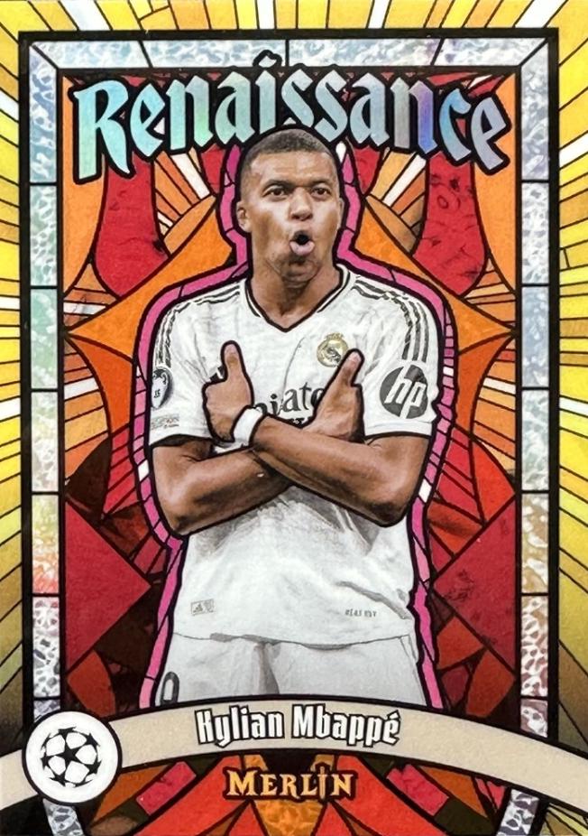 Kylian Mbappé 2024/25 Renaissance R-17 card photograph